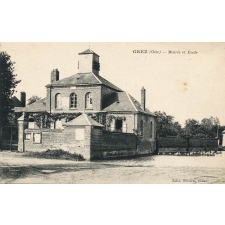 Grez (Oise) - Mairie et Ecole.