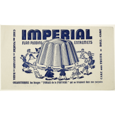 Buvard publicitaire. Impérial Flan-pudding Entremets.