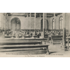 Ecole Primaire Supérieure et Professionnelle de Garçons de Rouen, 20, Rue Poisson - Le Réfectoire.