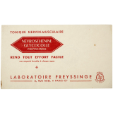 Buvard publicitaire. Névrosthénine - Glycocolle.