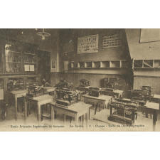 Ecole Primaire Supérieure de Garçons - Le Havre - 5 - Classe - Salle de Dactylographie.