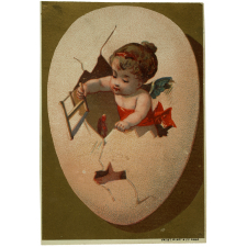 Carte réclame. Maison de la Belle Jardinière. Portrait d'enfant.