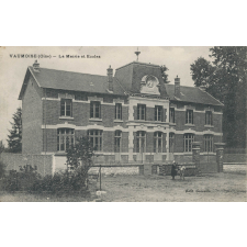 Vaumoise (Oise) - La Mairie et Ecoles.