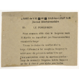 Journal scolaire Freinet. Livre de vie. Juillet, 1928.