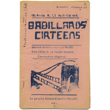 Journal scolaire Freinet. Babillards cirtéens. N°123, avril-mai, 1960.