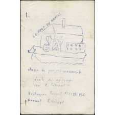 Journal scolaire Freinet. Le port de Nantes. [N°2, février, 1964].