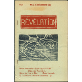 Production Freinet. Révélation. Stage du 11 au 14 décembre. N°1, 1967.