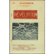 Production Freinet. Révélation. Stage du 11 au 14 décembre. N°1, 1967.