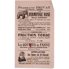 Buvard publicitaire. Pharmacie Privat. 