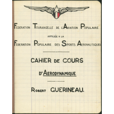 Cahier de cours d'aérodynamique.
