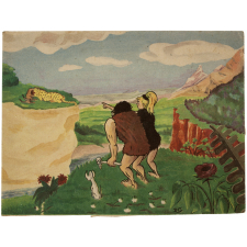 Buvard publicitaire. Biscottes Colibri. Les grandes époques de l'histoire vues par Bot. 