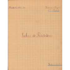 Cahier de Récitations.
