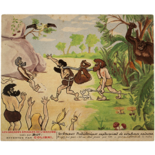 Buvard publicitaire. Biscottes Colibri. Les grandes époques de l'histoire vues par Bot. 