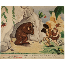 Buvard publicitaire. Biscottes Colibri. Les grandes époques de l'histoire vues par Bot. 