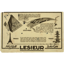 Buvard publicitaire. Huile et savon Lesieur. 