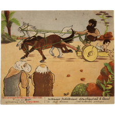 Buvard publicitaire. Biscottes Colibri. Les grandes époques de l'histoire vues par Bot. 