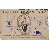 Buvard publicitaire. La bougie Marchal S.142. 