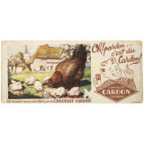 Buvard publicitaire. Chocolat Cardon. La mère poule. 