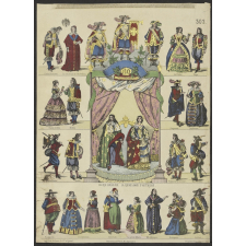Le Roi Louis XIII. La reine Anne d'Autriche.
