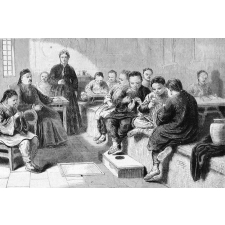 Une école de jeunes filles à Pékin.