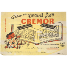 Buvard publicitaire. Grand Jeu Crémor.