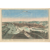Vue de la ville de Rouen. 