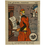 Cartes réclame. Phosphatines Falières. Les grandes Inventions. 