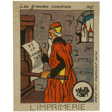 Cartes réclame. Phosphatines Falières. Les grandes Inventions.