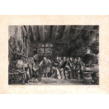 Atelier d'armurier. Forge. 