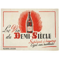 Buvard publicitaire. Le vin du Demi-Siècle.