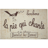 Buvard publicitaire. Bonbons La pie qui chante.