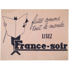 Buvard publicitaire. Lisez France-Soir.