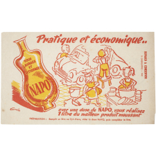 Buvard publicitaire. Napo - tous lavages et nettoyages.