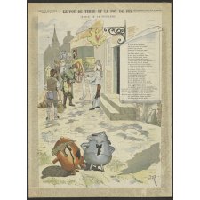 Le Pot de terre et le Pot de fer. (Fable de La Fontaine).