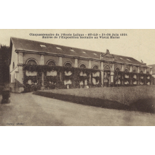Cinquantenaire de l'Ecole Laïque - St-Lô - 21-28 juin 1931 - Entrée de l'Exposition Scolaire au Vieux Haras.