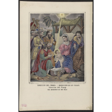 Adoration des mages. Adoracion de Los Magos. Adoracion delli Ramagi. The adoration of the magi.
