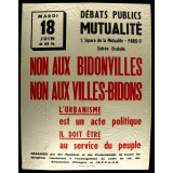 Non aux bidonvilles - Non aux villes-bidons.