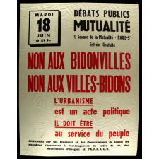 Non aux bidonvilles - Non aux villes-bidons.