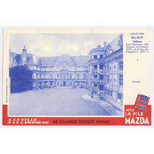 Buvard publicitaire. Blois. Pile Mazda.