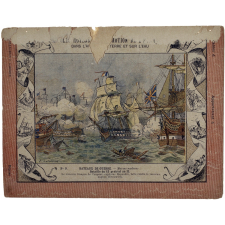 Bataille du 13 prairial an II - Les moyens de locomotion de l'homme. Bateaux de guerre N°9.