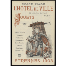 Grand Bazar de l'Hôtel de Ville, Paris. Jouets, étrennes 1903.