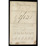 Modèle d'écriture. Démonstration de l'Ecriture Anglaise. 