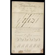 Modèle d'écriture. Démonstration de l'Ecriture Anglaise.