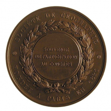 Médaille de participation au Congrès International des Sciences Géographiques de Paris. 