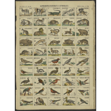 Alphabet d'animaux et d'oiseaux. Imagerie d'Epinal, N° 324.