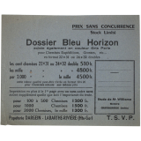Buvard publicitaire. Dossier Bleu Horizon.