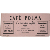 Buvard publicitaire. Café Polma.