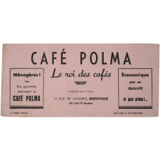 Buvard publicitaire. Café Polma.