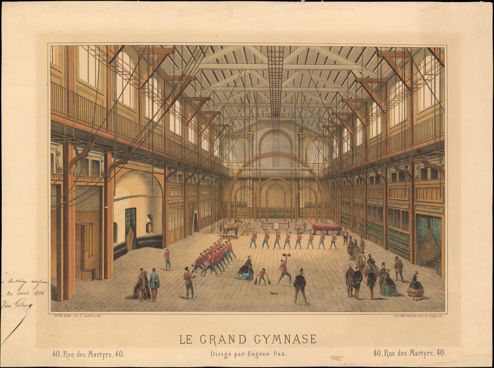 Le Grand Gymnase, dirigé par Eugène Paz, 40, rue des Martyrs..