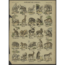 Alphabet des animaux. Imagerie d'Epinal. N° 322.